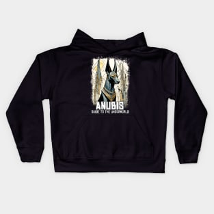 Anubis God of Egypt Surreal Mythology Kids Hoodie